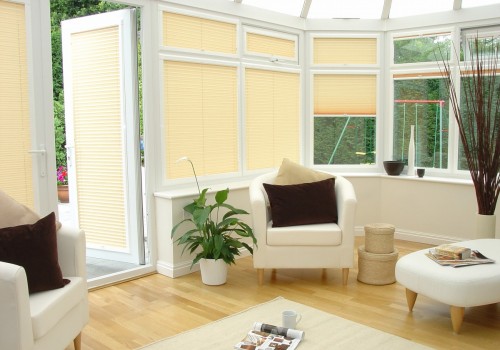 Conservatory Cream Perfect Fit Pleated Blinds