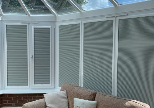 Conservatory Perfect Fit Pleated Blinds 1