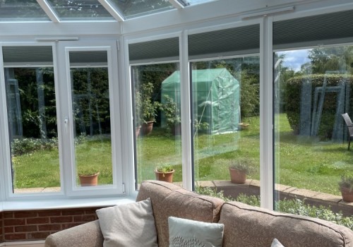 Conservatory Perfect Fit Pleated Blinds