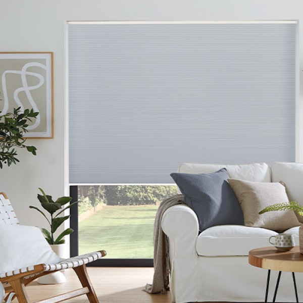 Grey Blackout Pleated Blind
