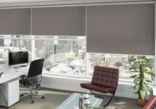 Grey Office Roller Blind