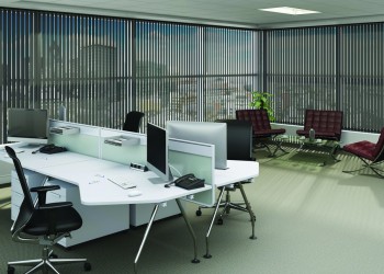Grey Office Vertical Blind v2
