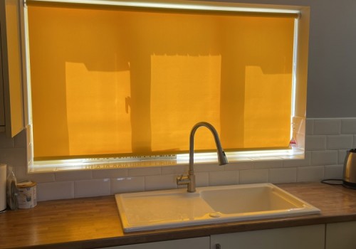 Kitchen Yellow Roller Blinds 4